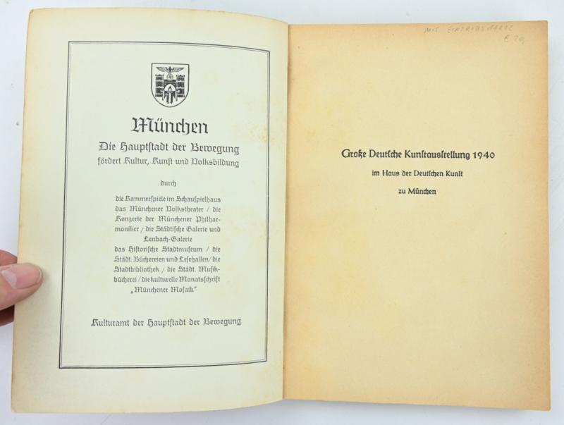 German Third Reich Art Catalogus 1940