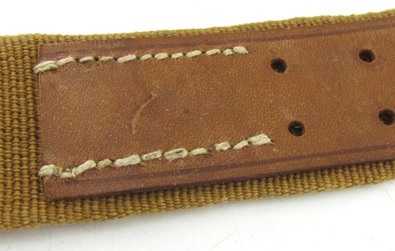 Wehrmacht tropical webbing belt 1942 ( Mint )