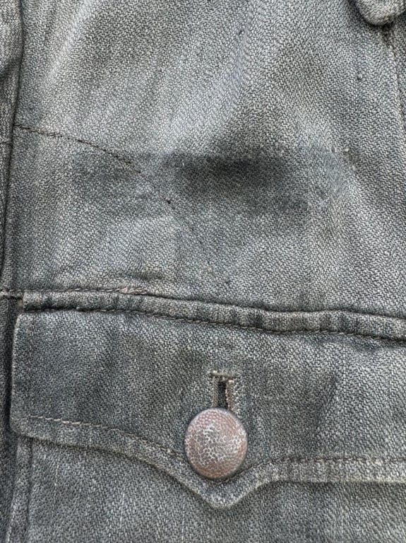 Wehrmacht ( Heer ) ‘Drillich’ (HBT) M42 Field Blouse (Feldbluse)