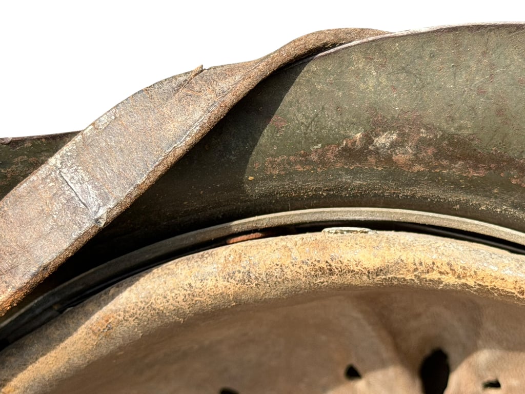 M42 Camouflage Helmet battle damage