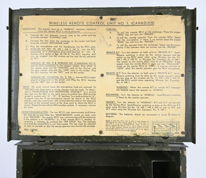 Canadian WW2 Wireless Remote Control Unit No.1