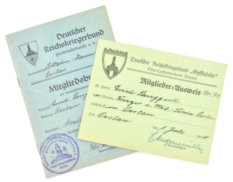 German Kyffhauserbund Memberpass Grouping