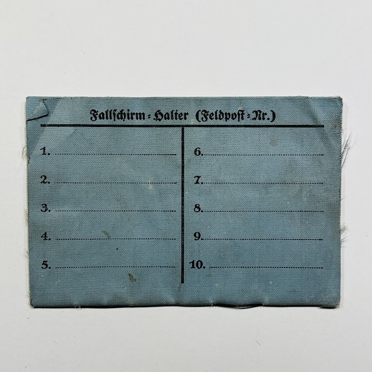 LW Fallschirm-Prüfschein