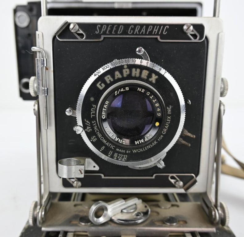 US WW2 Graflex Speed Graphic C-6 (military) Camera
