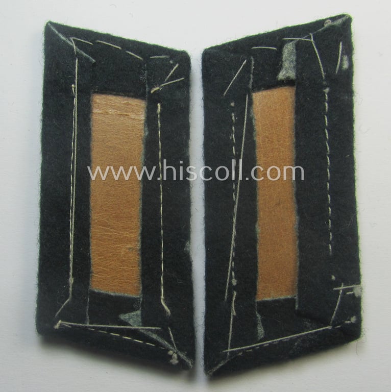 Pair of WH (Heeres) 'standard-issue'-pattern WH (Heeres) collar-tabs (or: 'Einheitskragenspiegel') being of the 'generic-pattern'