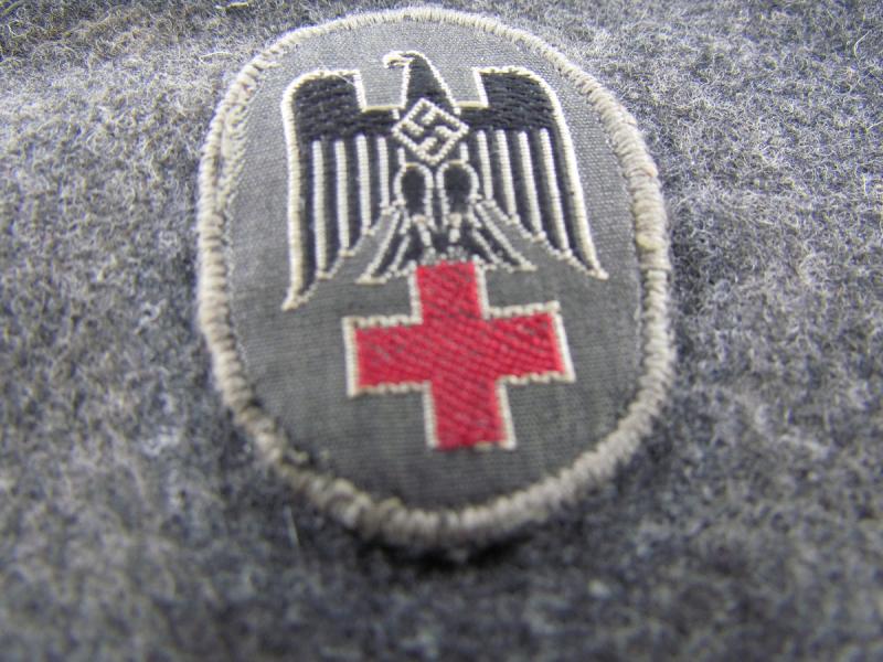 German Red Cross ‘DRK’ overseas cap ‘Schiffchen’ Maker Marked 1940