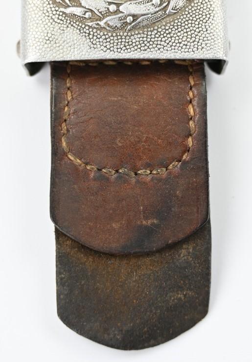 German LW Crankshaft Beltbuckle with Tab 'Otto Oberstein' 1935