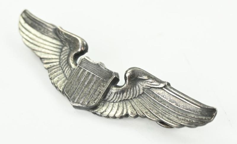 USAAF WW2 Sterling Pilot Wing
