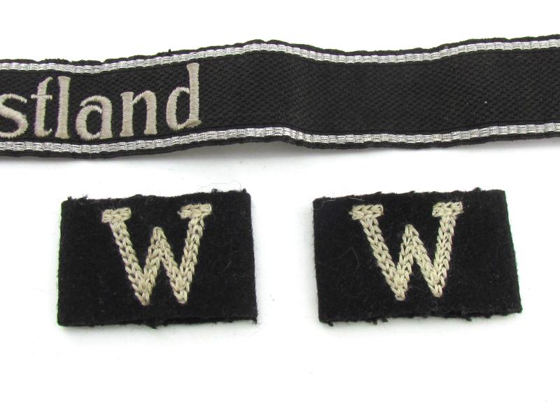 Waffen-SS cufftitle Westland & Matching Slip on cyphers
