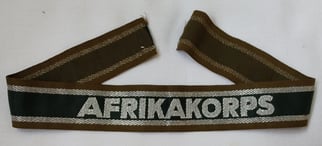 'BeVo'-like cuff-title ('Ärmelstreifen') entitled 'Afrikakorps'