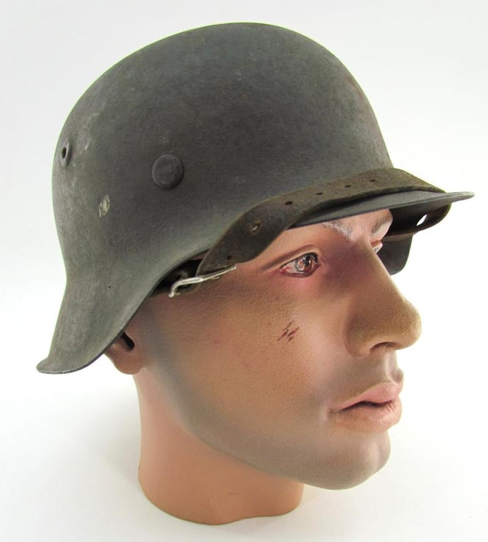 M42 Heer/Waffen-SS no decal steel helmet hkp62