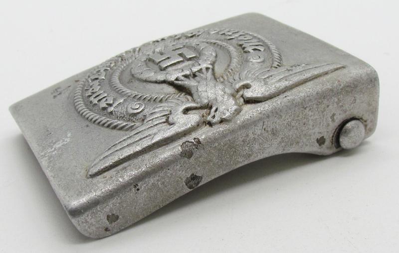 Waffen-SS Aluminum belt buckle by SS 36/39 RZM