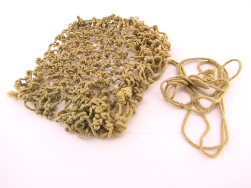 British WWII India made khaki helmet net