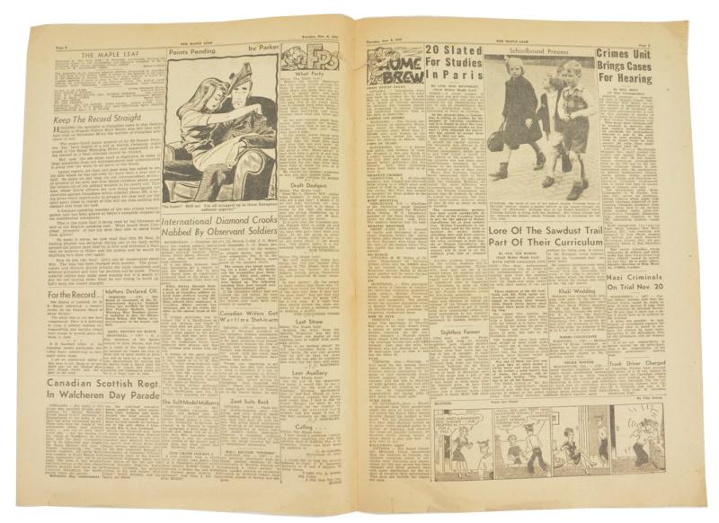 Canadian Maple Leaf Newspaper