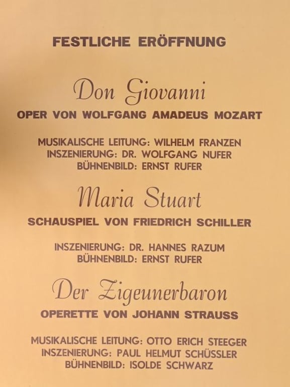 German/ Dutch Poster 'Deutches Theater in den Niederlanden'