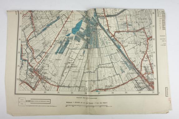 German Mapcard of 'Joure' Holland