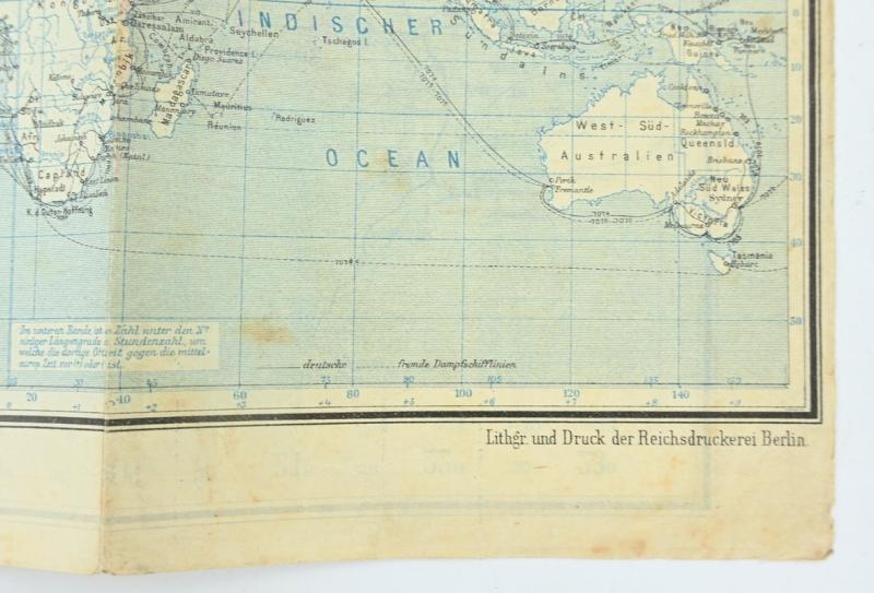 German WW1 Mapcard 'Deutschland'