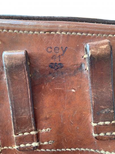 German P08 Holster in Chocolate Brown Leather 'CEY 41'