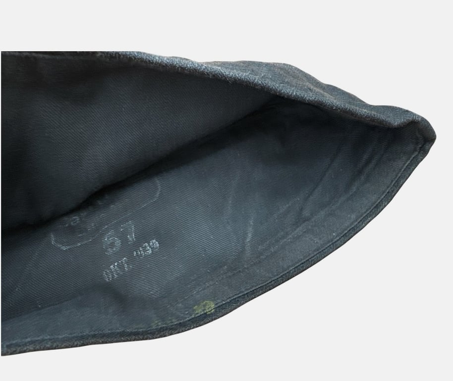 Luftwaffe Black Panzer / Mechanic's Overseas Cap by Carl Halfar