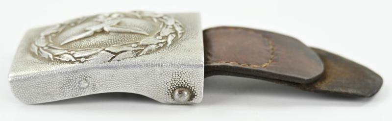 German LW Crankshaft Beltbuckle with Tab 'Otto Oberstein' 1935