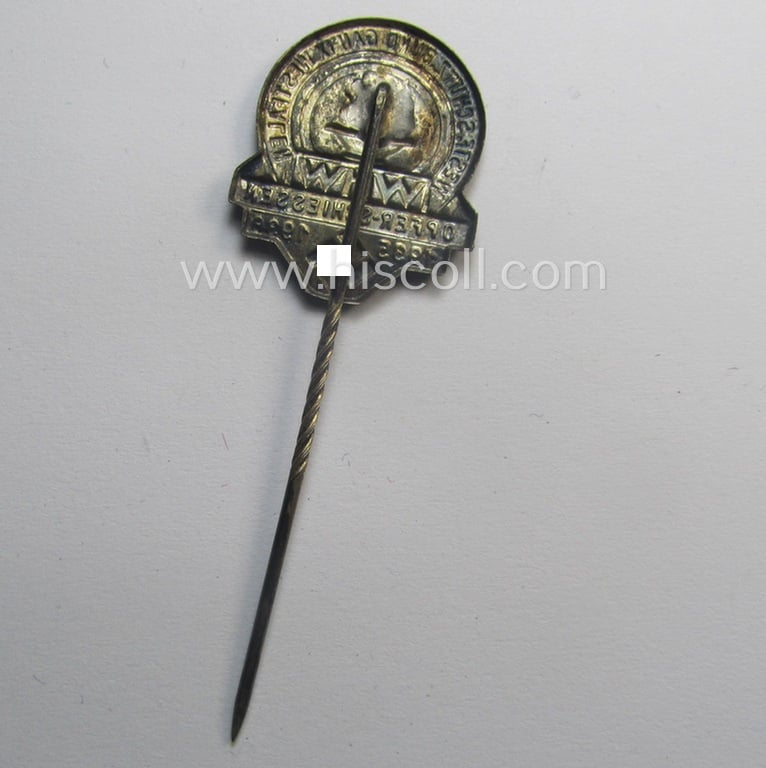 WHW- (ie. 'Winterhilfswerke'- ie. 'Opferschiessen'-) related commemorative lapel-pin entitled: 'WHW - Opferschiessen 1935-1936'