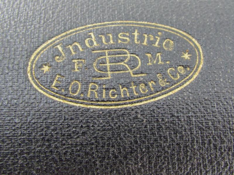 German WWII Era Map Cased Compass Set