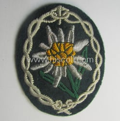 WH (Heeres) neatly hand-embroidered- and/or typical officers'- (ie....