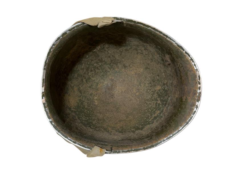 US M1 Fixed Bale Battle Damage Helmet Shell