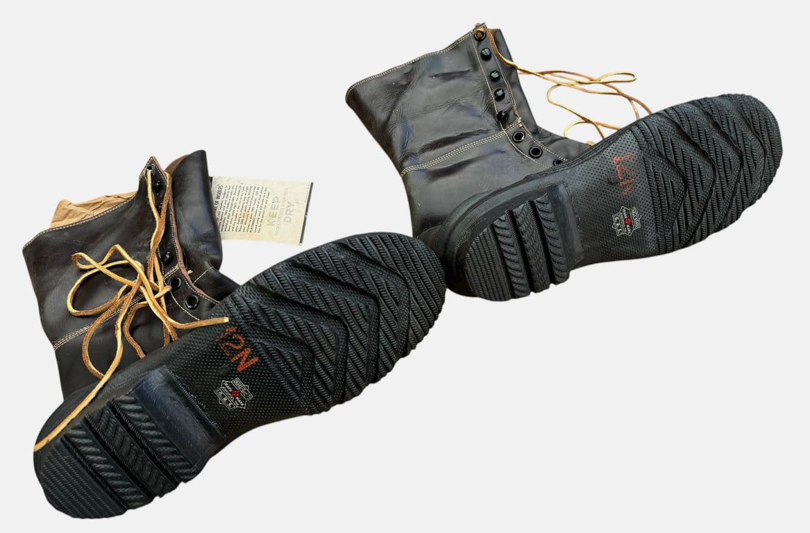 US WWII Shoe Pac Rubber Winter Boots (unissued)