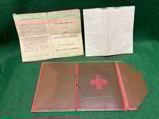 Kent Voluntary Aid Detachment Red Cross Brassard Certificate