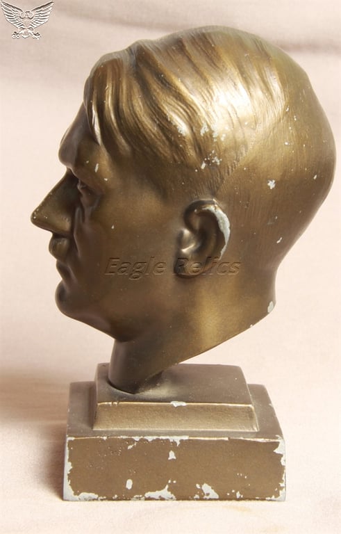 Signed Adolph Hitler ¼ Sized Bust