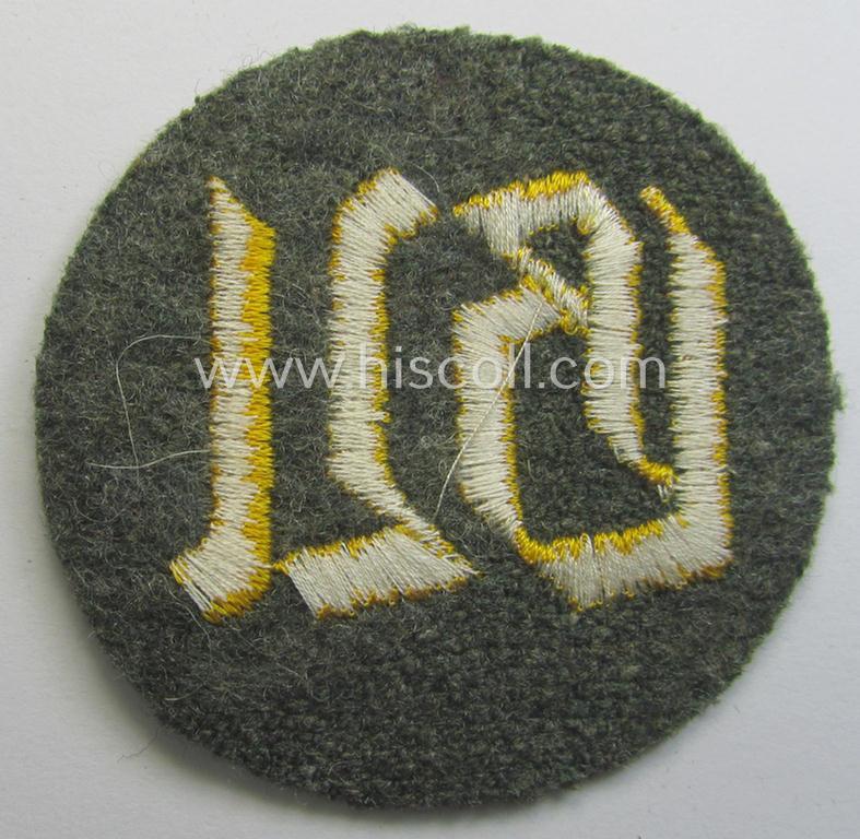 WH (Heeres) trade- and/or special-career arm-insignia (ie.: 'Laufbahn- o. Tätigkeitsabzeichen') as was intended for a: 'Gasschutzunteroffizier' (or: gas-training NCO)