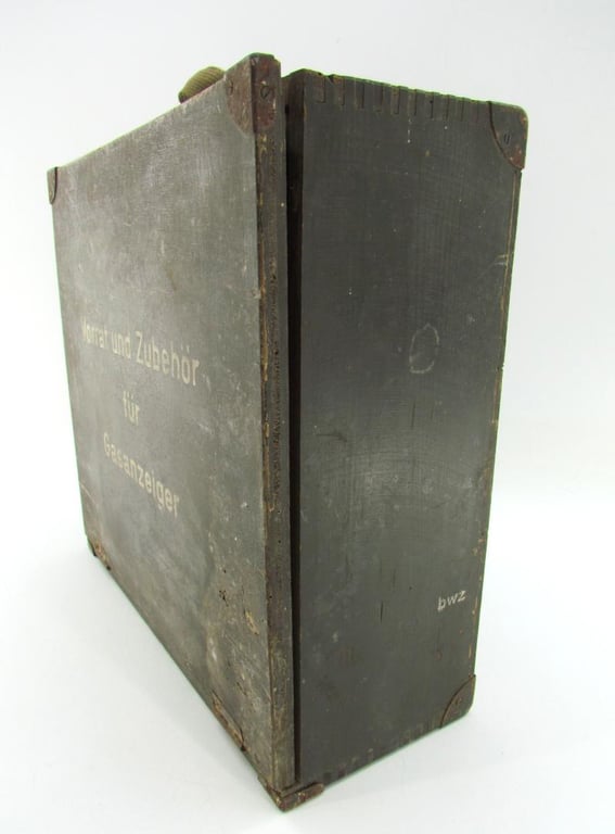 Transport Box Wehrmacht "Stock and Accessories for Gas Indicators"
