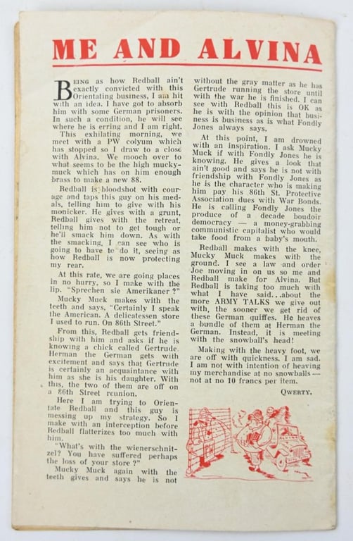 US WW2 Army Talks Booklet Nov.18, 1944