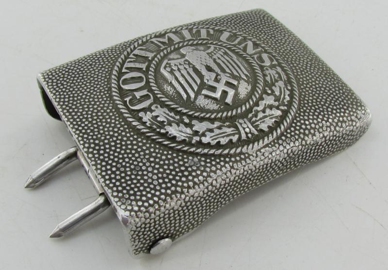 Wehrmacht (Heer) EM-NCO's Aluminum Belt Buckle ( RS&S )