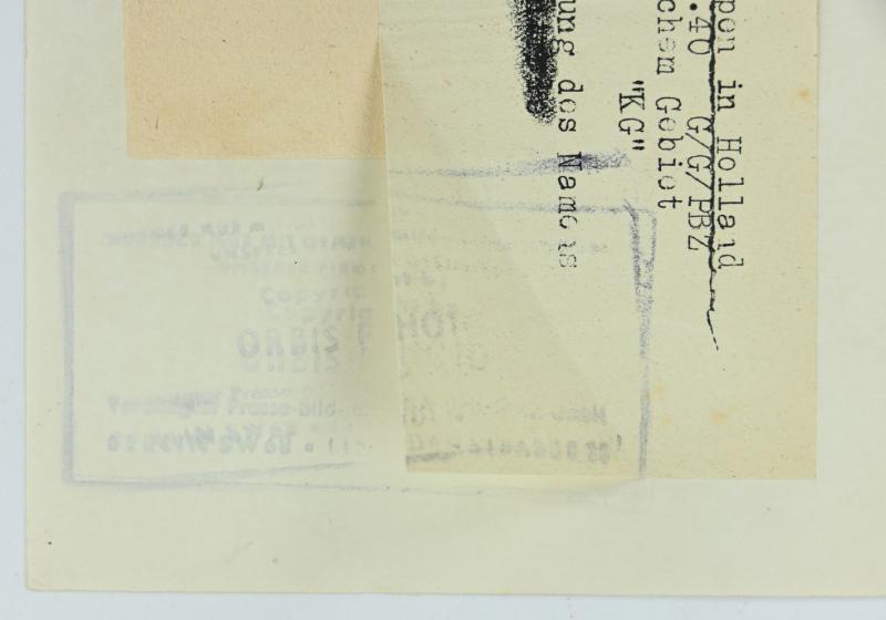 German WH Press Photo 'May 1940 Dutch Border'