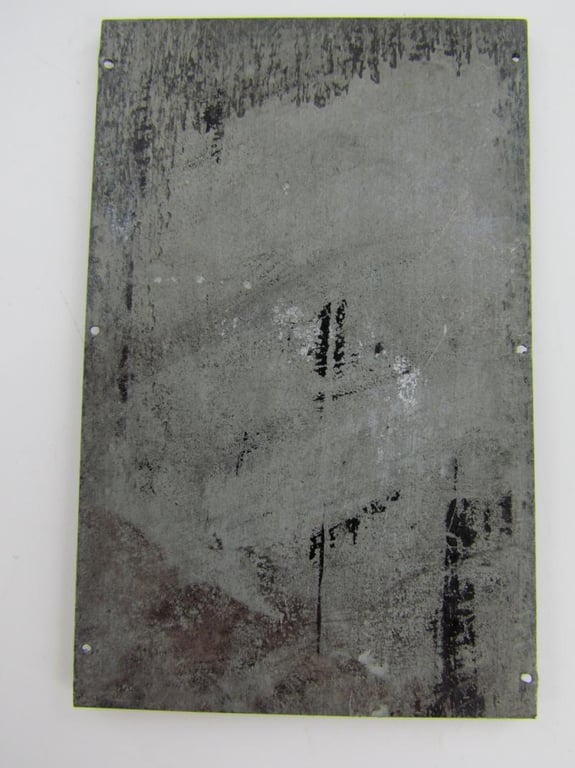 Original German Newspaper Photo “Druckplatte” (printing plate)