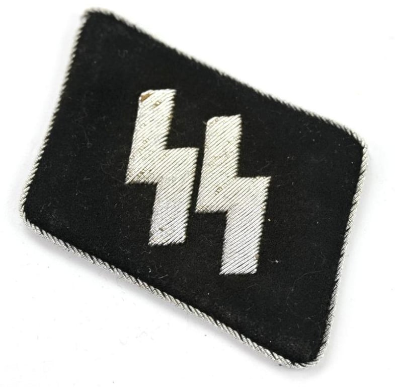 German Waffen-SS Officer Runes Collar Tab