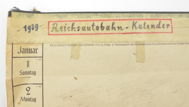 German Reichsautobahn Kalender 1939