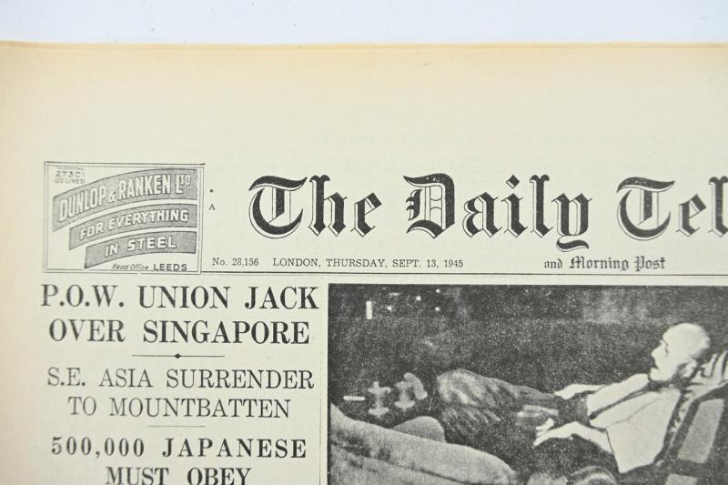 British WW2 Newspaper 'The Daily Telegraph'
