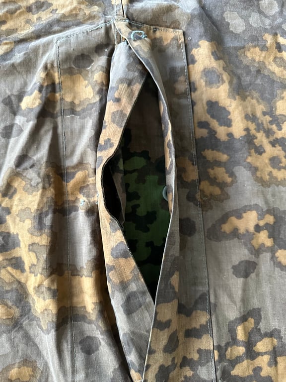 WWII German Waffen SS Zeltbahn Oak Leaf pattern