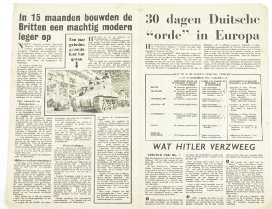 British Droppingsflyer 'De Luchtpost'