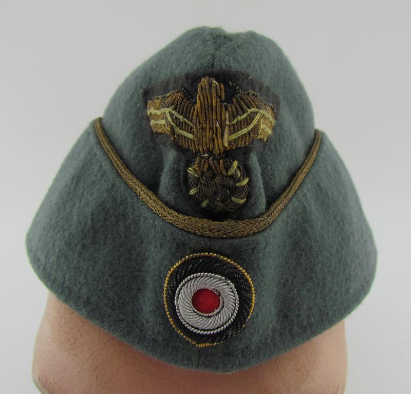 2x Kriegsmarine Coastal Artillery Officer's Overseas Cap