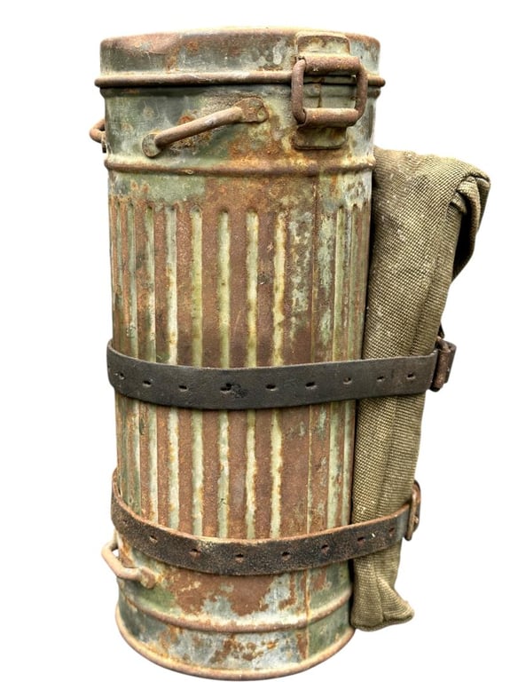 Camouflaged Gasmask with Gascape