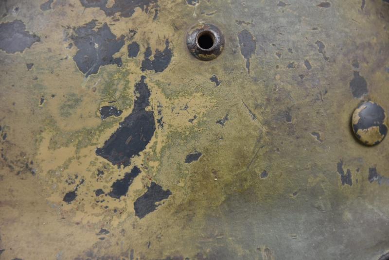 M35 Luftwaffe double decal ‘Normandy’ camouflage helmet SE64