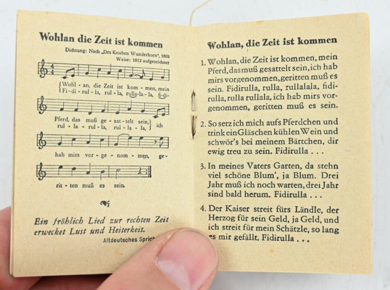 German WHW Pocket Booklet 'Das Deutsche Lied'