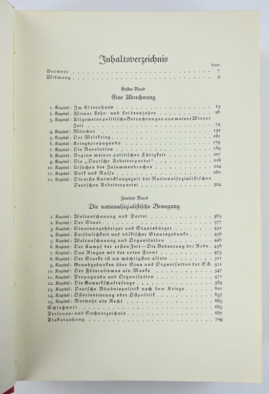 German Book Adolf Hitler 'Mein Kamp' Austrian Special Edition