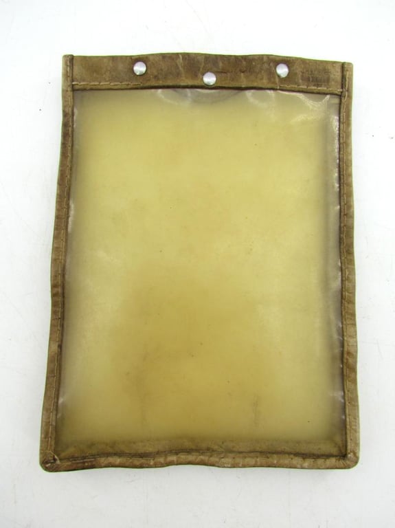 German Brown Leather Map Case with insert