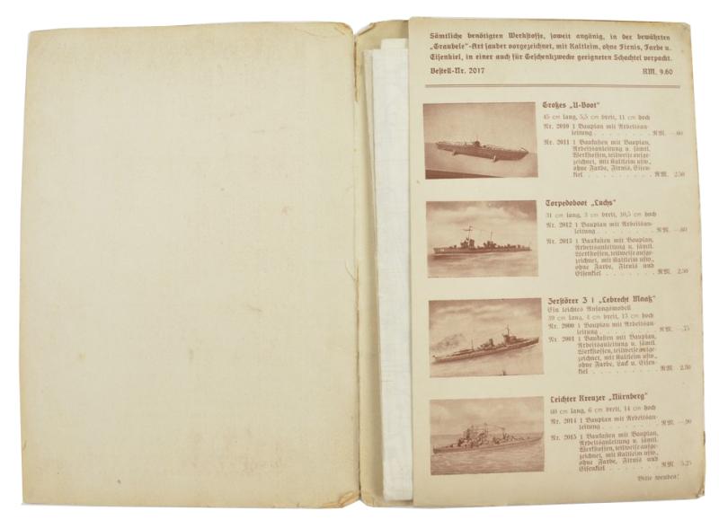 German Woodworkers Scale Plan 'Battleship Gneisenau'