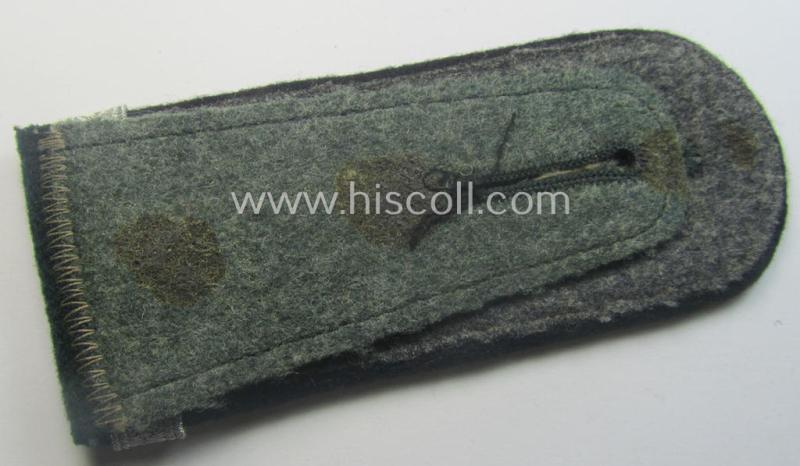 Single - but neverthless scarcely seen! - WH (Heeres) EM-type (ie. 'M40-pattern, rounded-style) 'cyphered' shoulderstrap as was specifically intended for usage by a: 'Soldat u. Uffz.-Anwärter des Pionier-Bataillons 14'